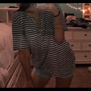 LOFT baggy striped top